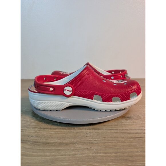 Crocs Ohio State Buckeyes Classic Clogs Red White Shoes Collegiate Size M4 /W6 - Picture 8 of 10